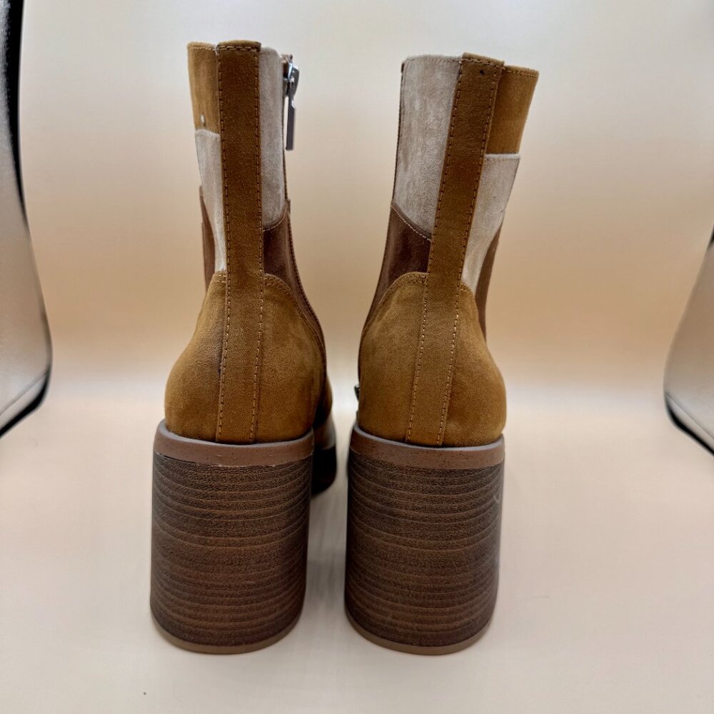 Universal Thread Patchwork Ankle Boots - Brown and Tan - Picture 7 of 8
